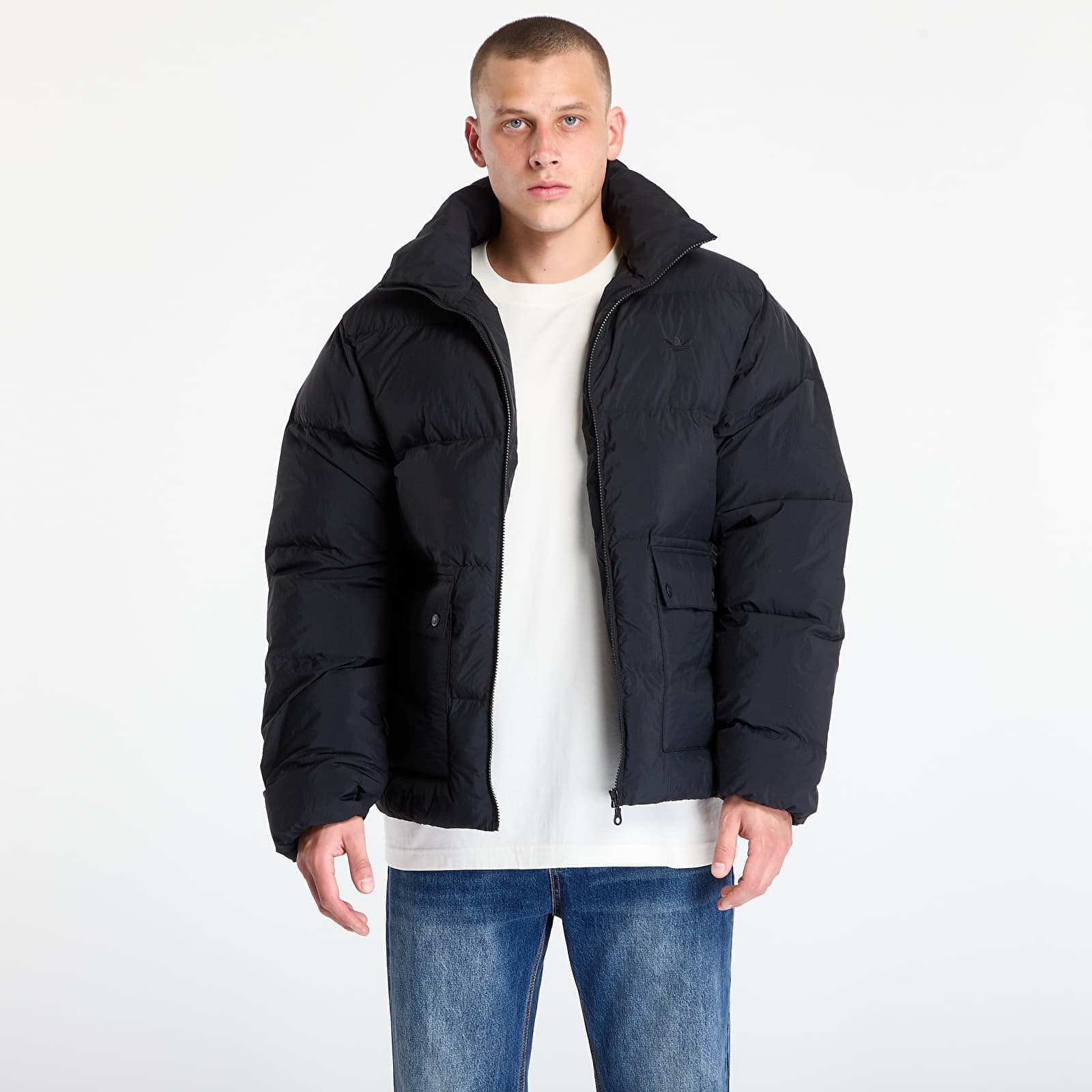 Jacheta adidas Originals Synthetic Down Puffer Black S