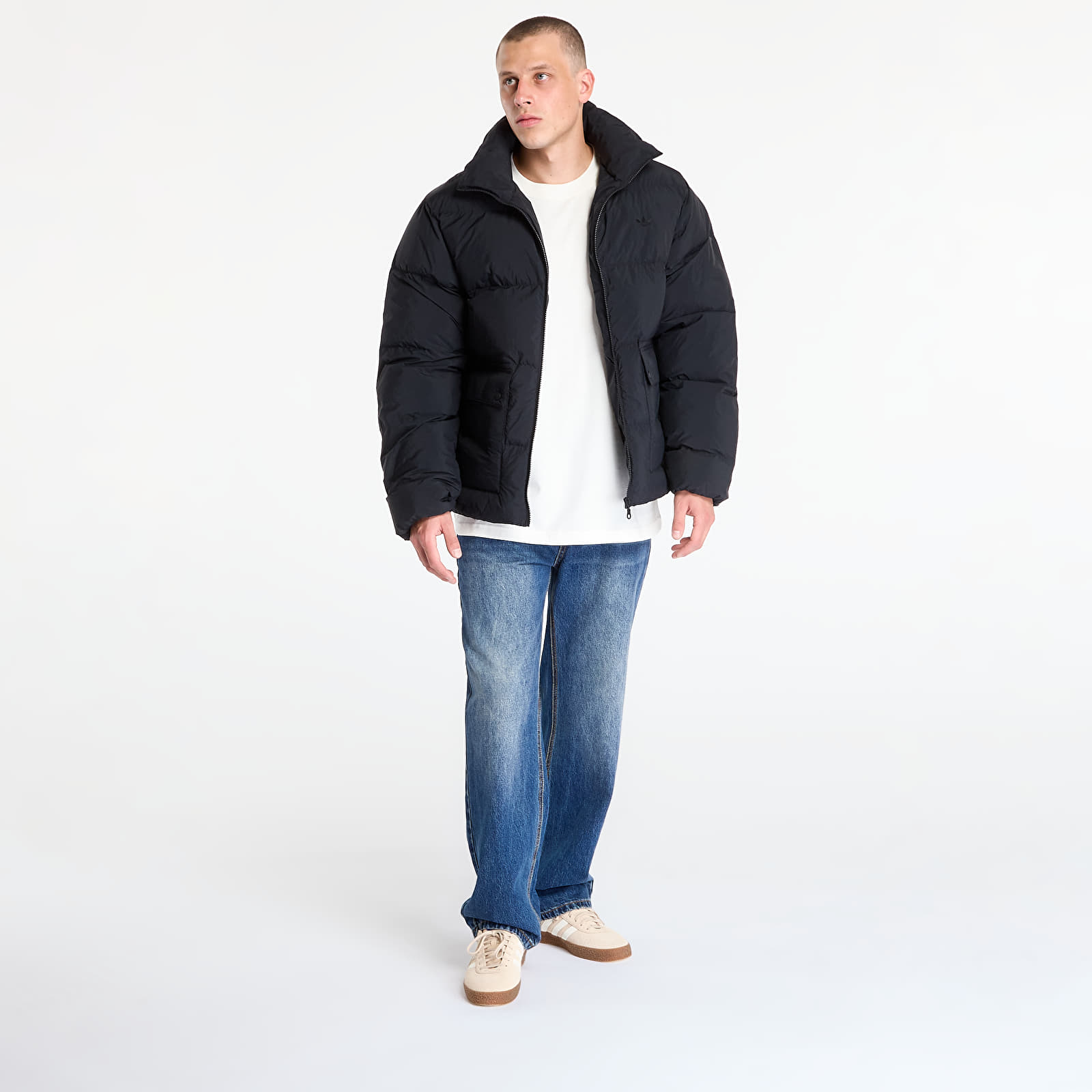 Pánské péřové bundy adidas Originals Synthetic Down Puffer Black