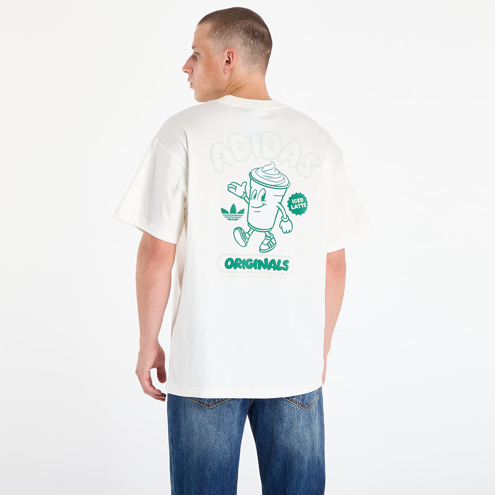 Moške majice  adidas MATCHA CLUB T-Shirt Off White