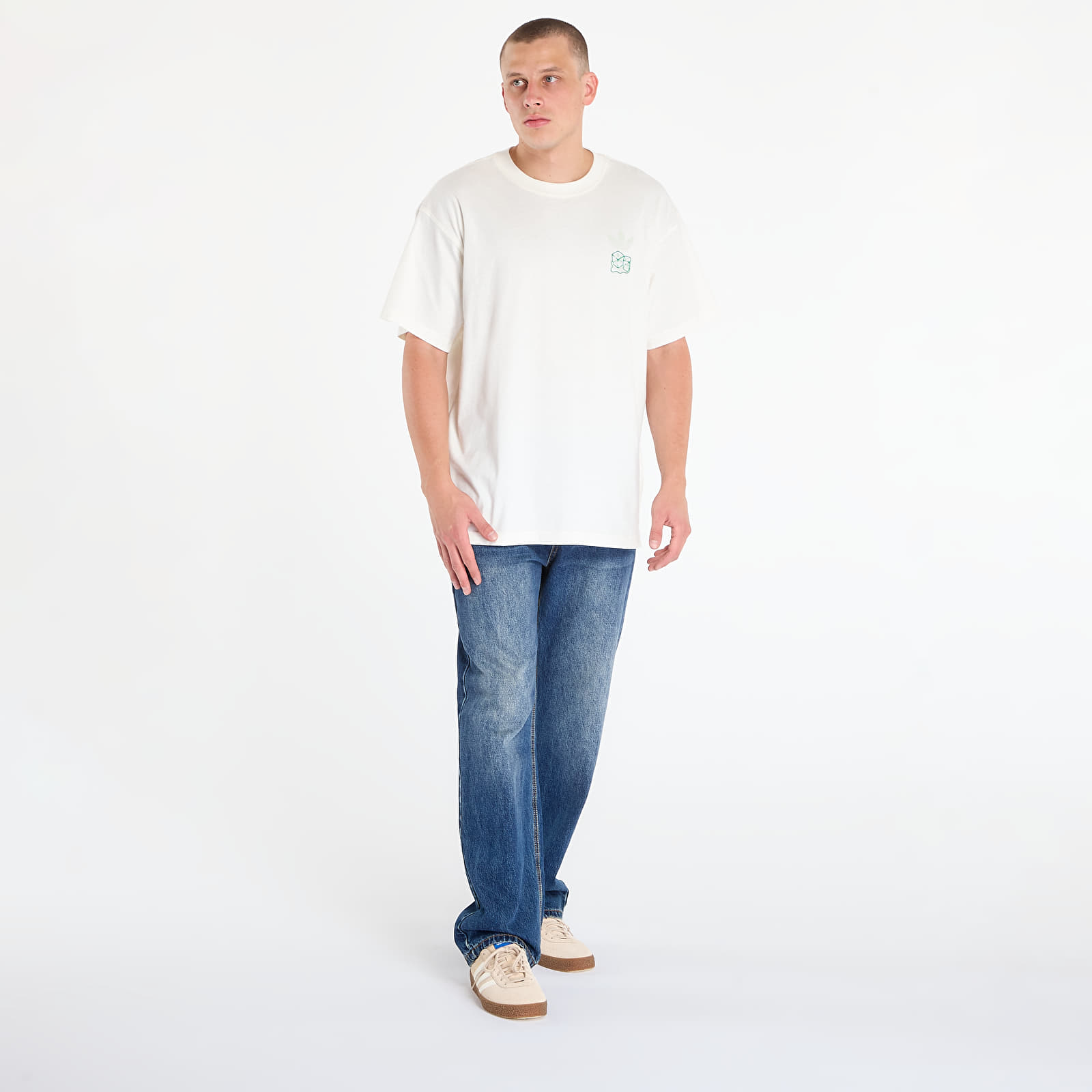 Moške majice  adidas MATCHA CLUB T-Shirt Off White