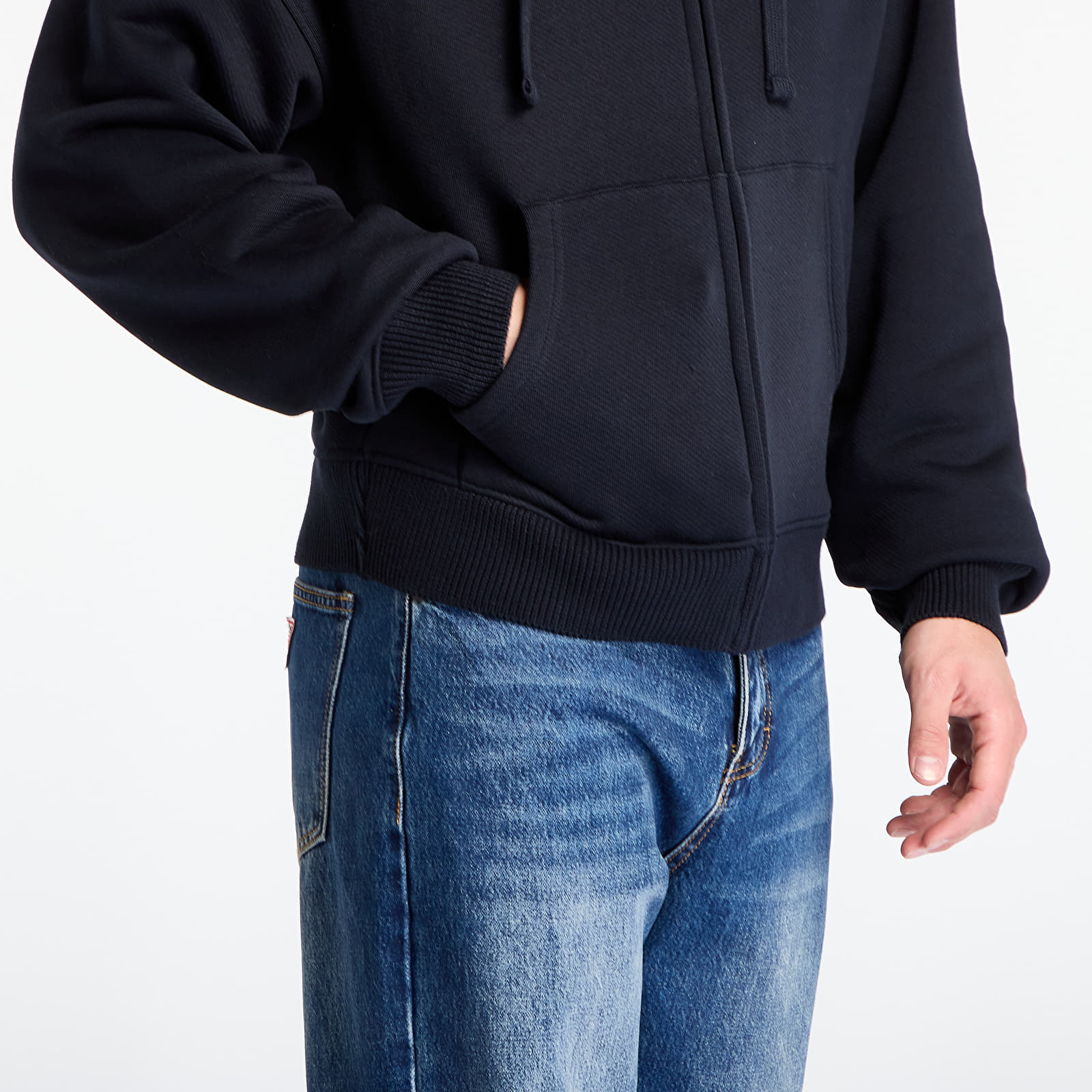 Чоловічі худі Daily Paper Boxy Zip Up Hoodie Black