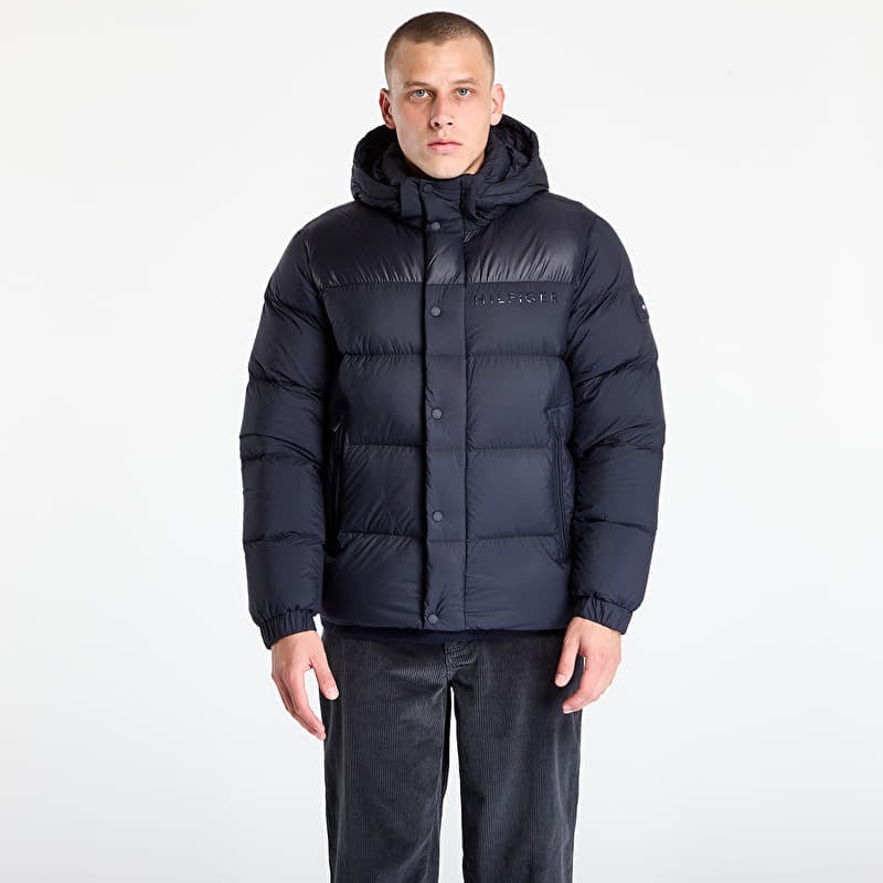 Tommy Hilfiger Mix Down Hooded Puffer Desert Sky