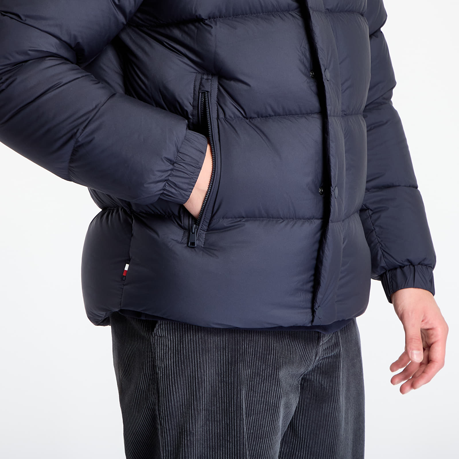 Куртки Tommy Hilfiger Mix Down Hooded Puffer Desert Sky