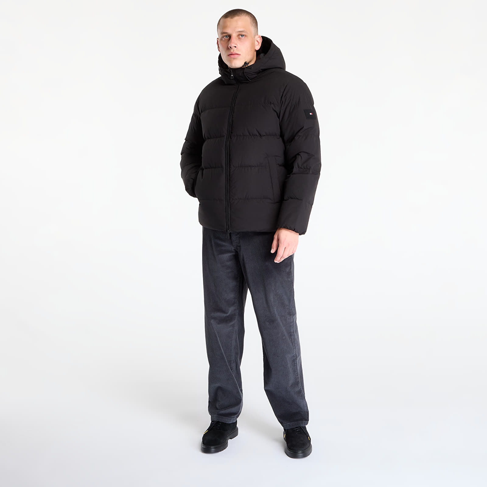 Куртки Tommy Hilfiger Down Hooded Puffer Jacket Black