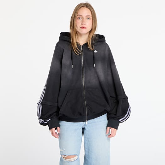 adidas Adilenium Season 4 Teamgeist Washed Oversized Full-Zip Hoodie Black/ Grey Six