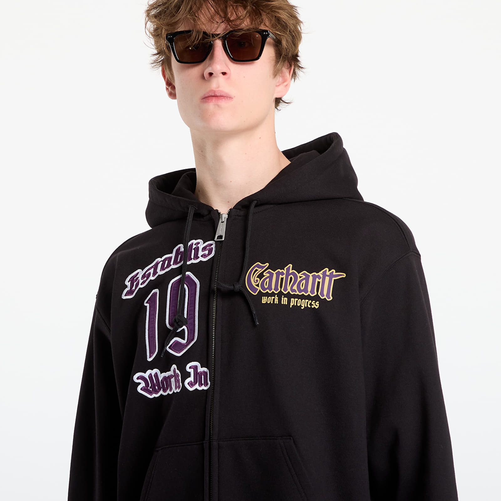 Herren-Sweatshirts Carhartt WIP Hooded Dual Sweat Jacket UNISEX Black