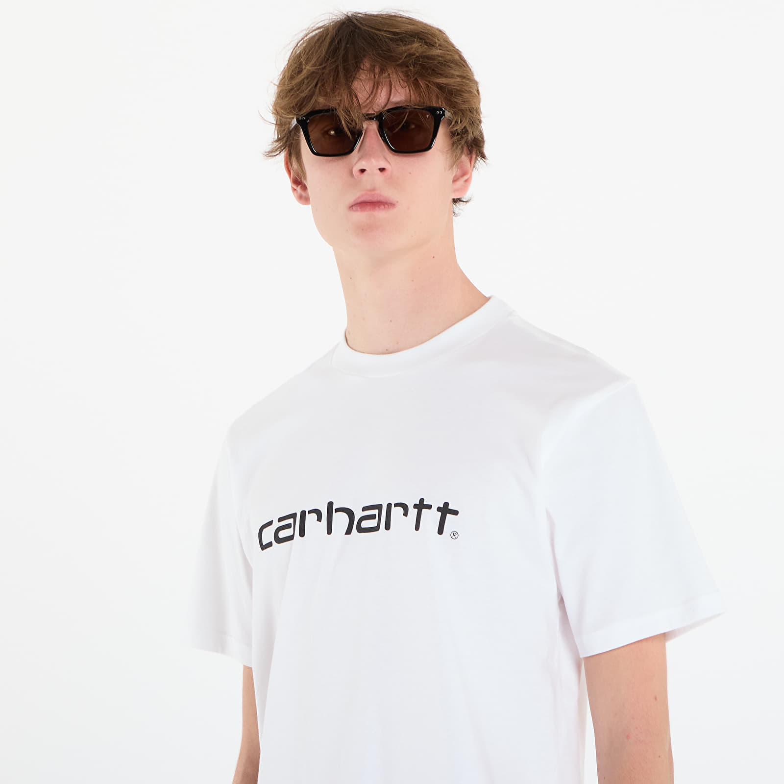 T-Shirts Männer Carhartt WIP S/S Script T-Shirt UNISEX White/ Black