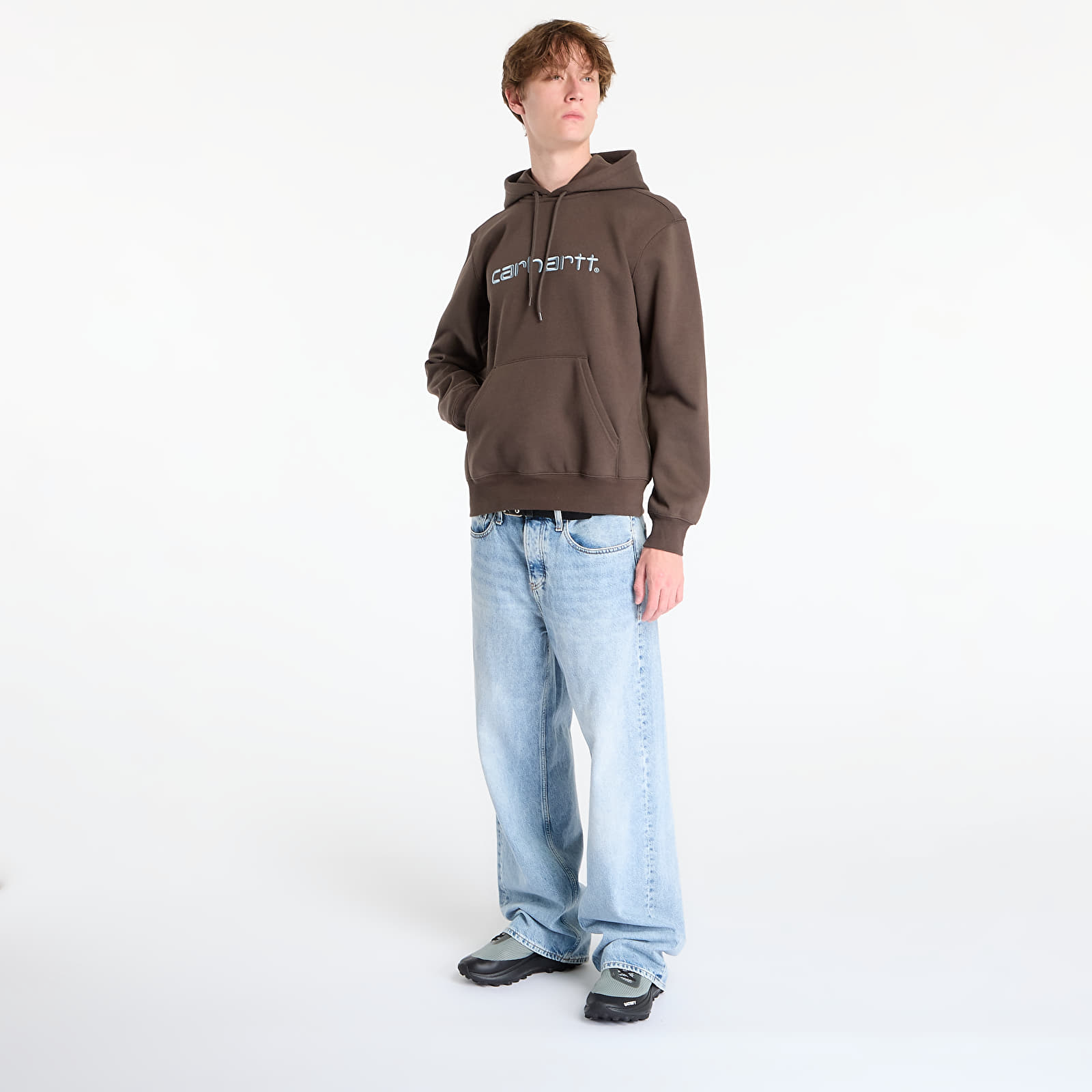 Herren-Sweatshirts Carhartt WIP Hooded Carhartt Sweat UNISEX Vitola/ Citadel