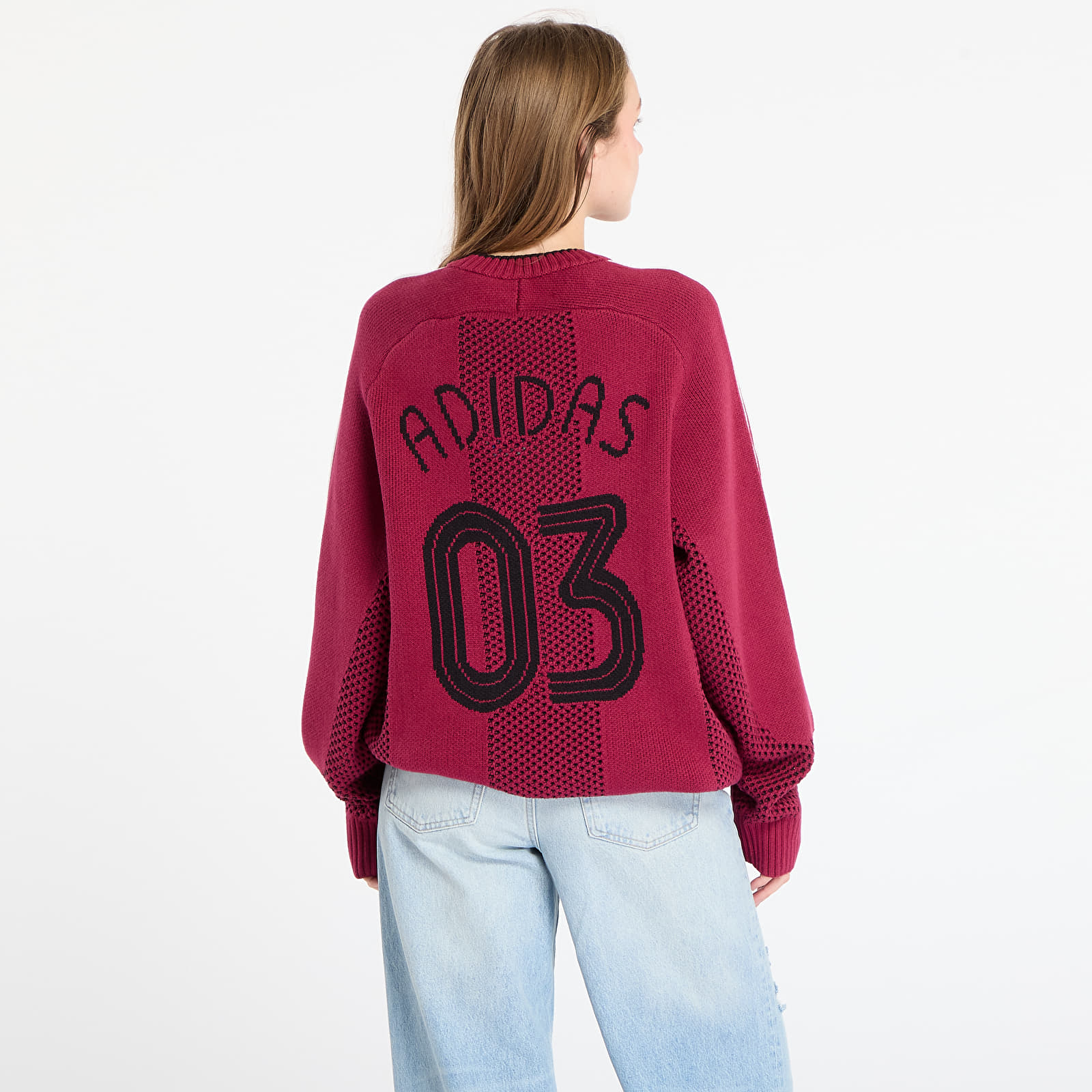 Мужские свитера adidas Adicolor Blokecore Longsleeves Light Weight Pullover UNISEX Legacy Burgundy