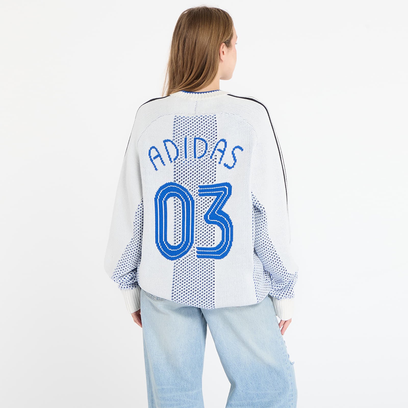 Мужские свитера adidas Adicolor Blokecore Longsleeves Light Weight Pullover UNISEX White