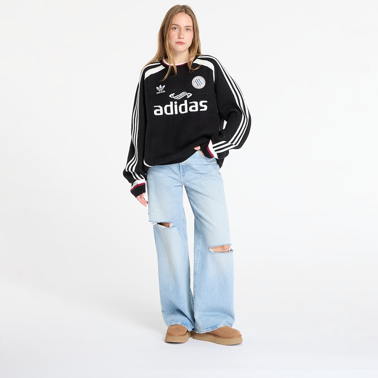 Мужские худи adidas Adicolor Blokecore Pullover UNISEX Black