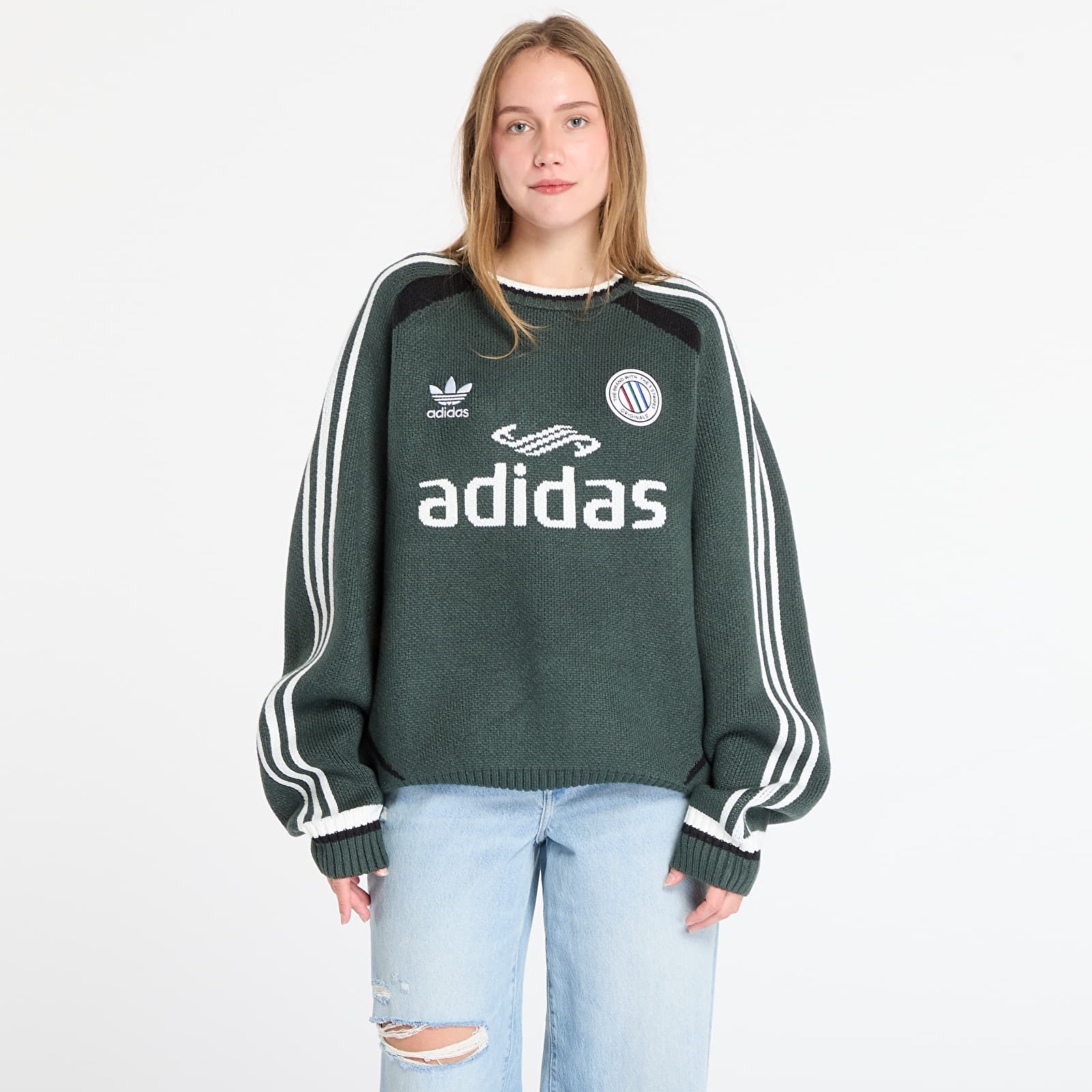 Мужские свитера adidas Adicolor Blokecore Pullover UNISEX Mineral Green