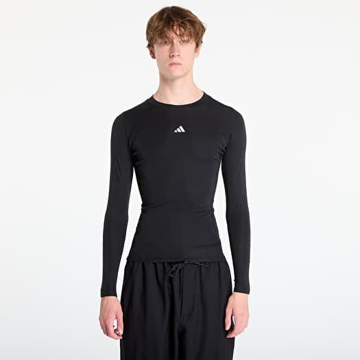 adidas TECHFIT Compression Training Long Sleeve Long-Sleeve Top Black/ A Charcoal