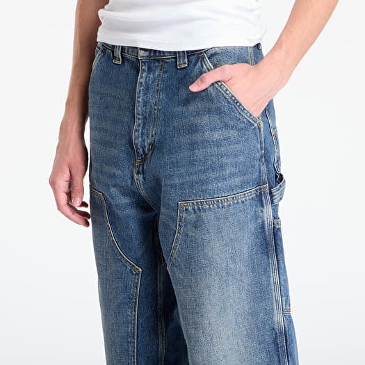 Carhartt WIP OG Double Knee Pant Blue Dark Used Wash | Queens