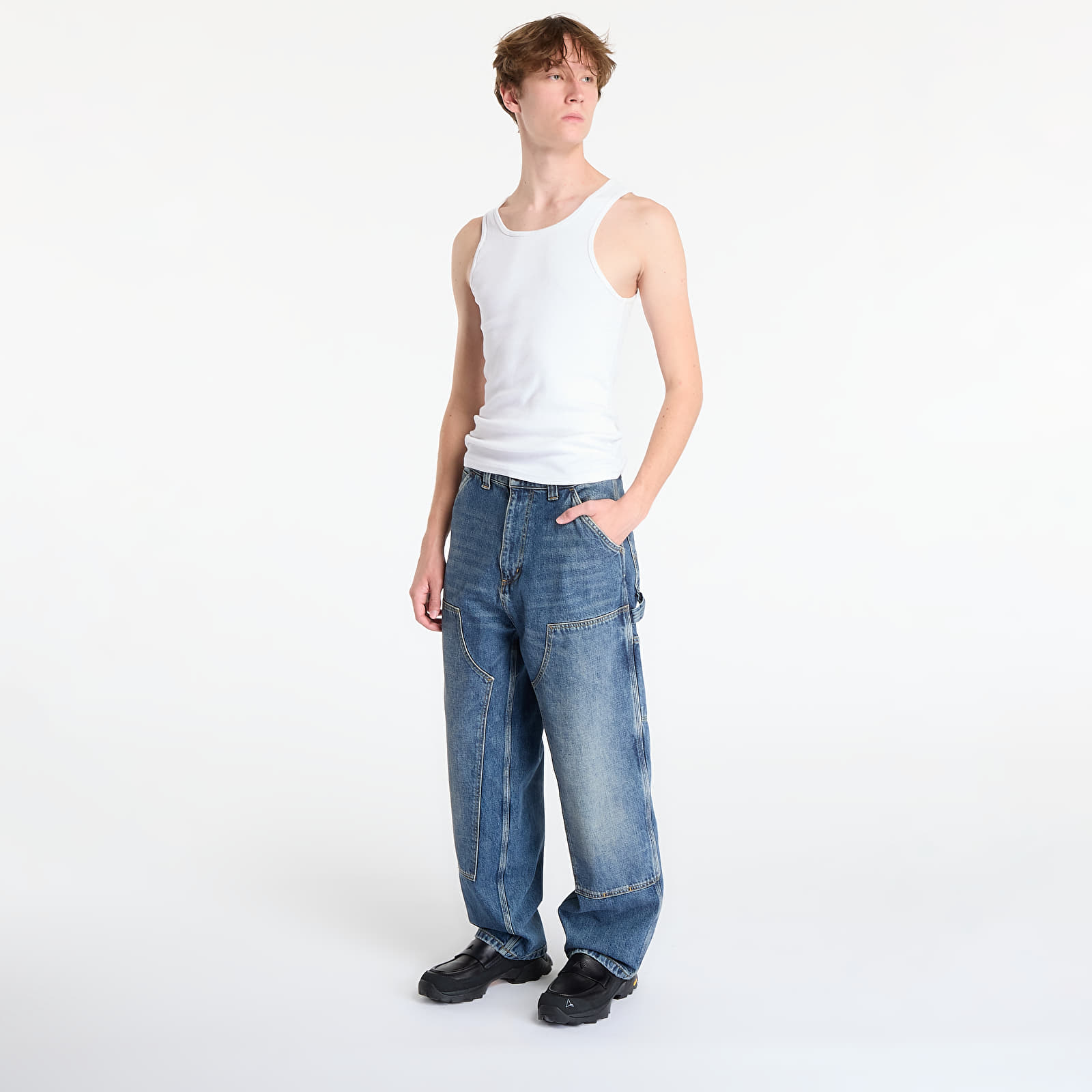 Hosen für Männer Carhartt WIP OG Double Knee Pant Blue Dark Used Wash
