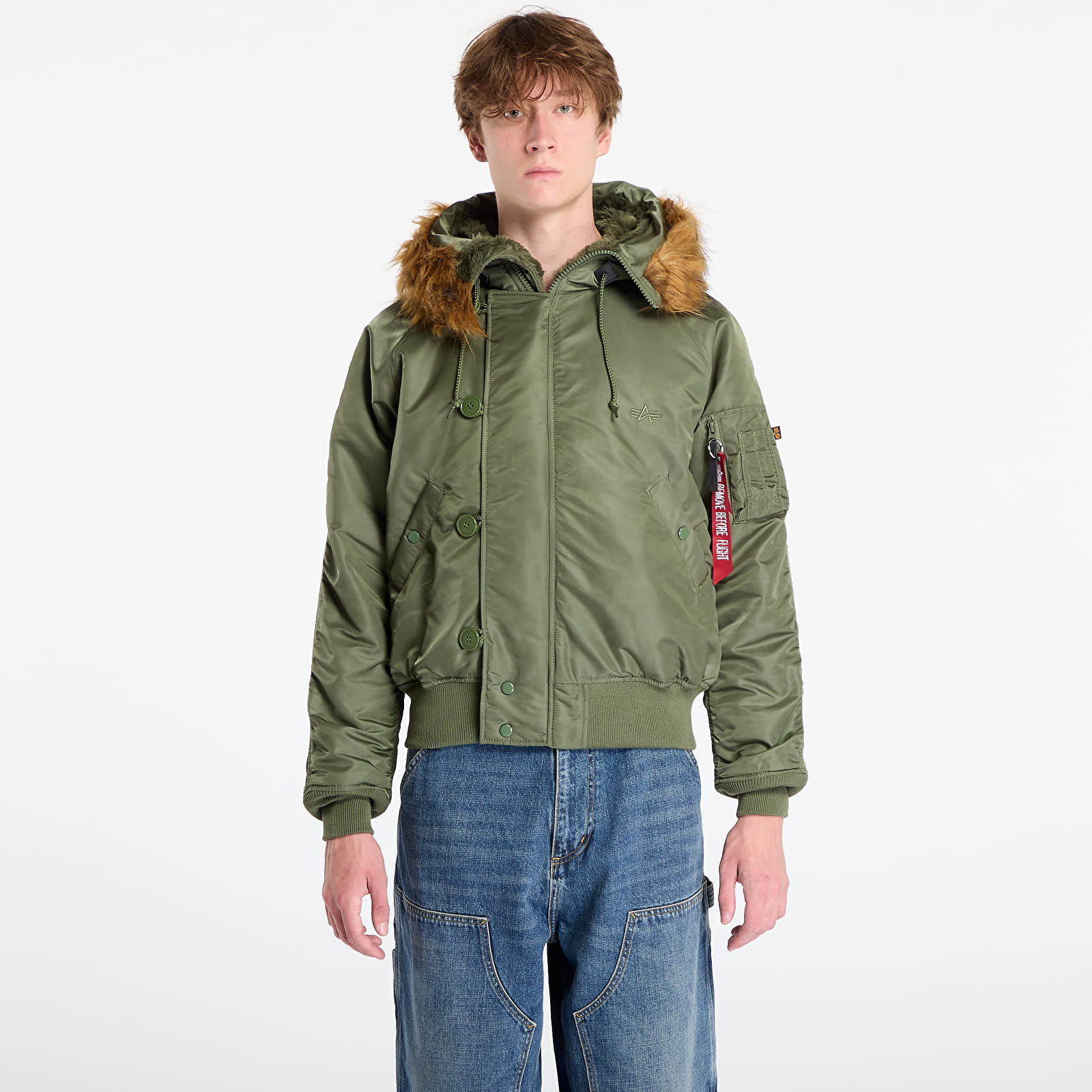 Herrenjacken Alpha Industries N-2B Heritage Sage-Green