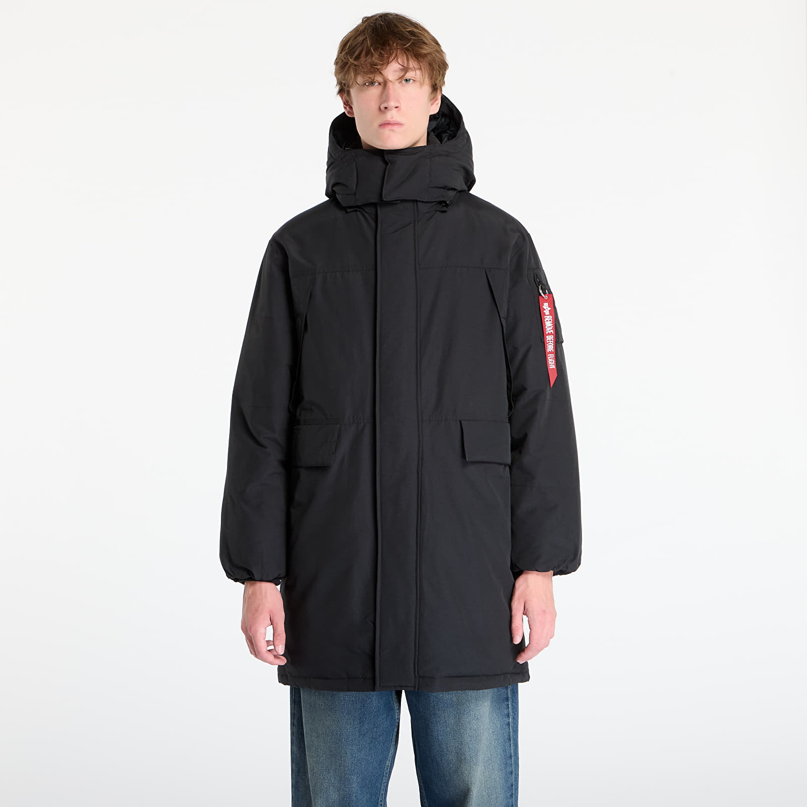 Herrenjacken Alpha Industries Puffer Parka Black