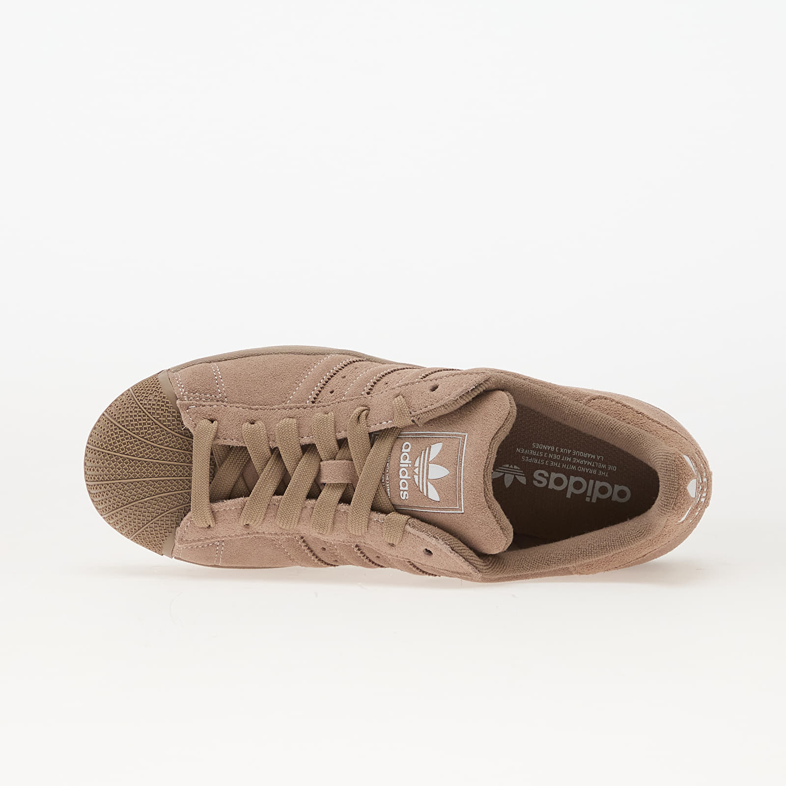 Men's sneakers and shoes adidas Superstar II Chalk Brown/ Chalk Brown/ Chalk Brown