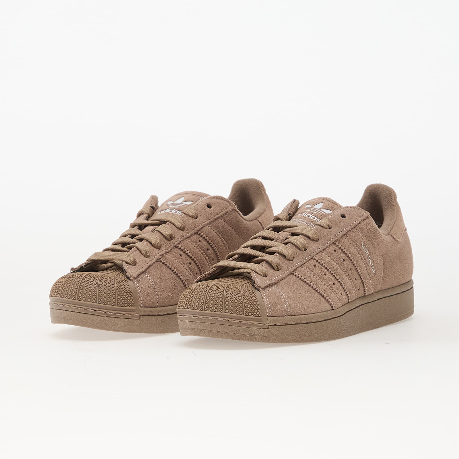 Men's sneakers and shoes adidas Superstar II Chalk Brown/ Chalk Brown/ Chalk Brown