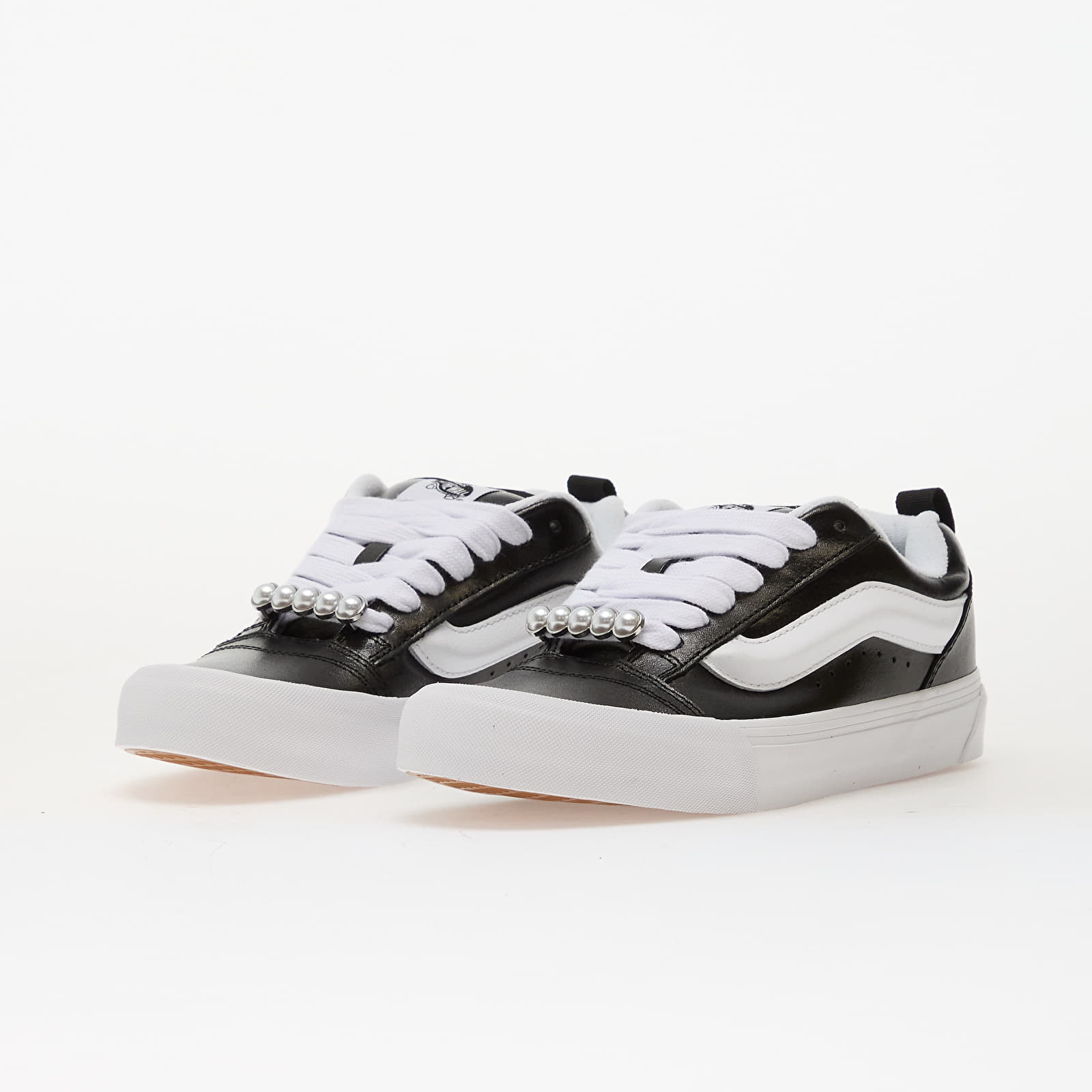 Pánské tenisky a boty Vans Knu Skool Metallic Leather Black
