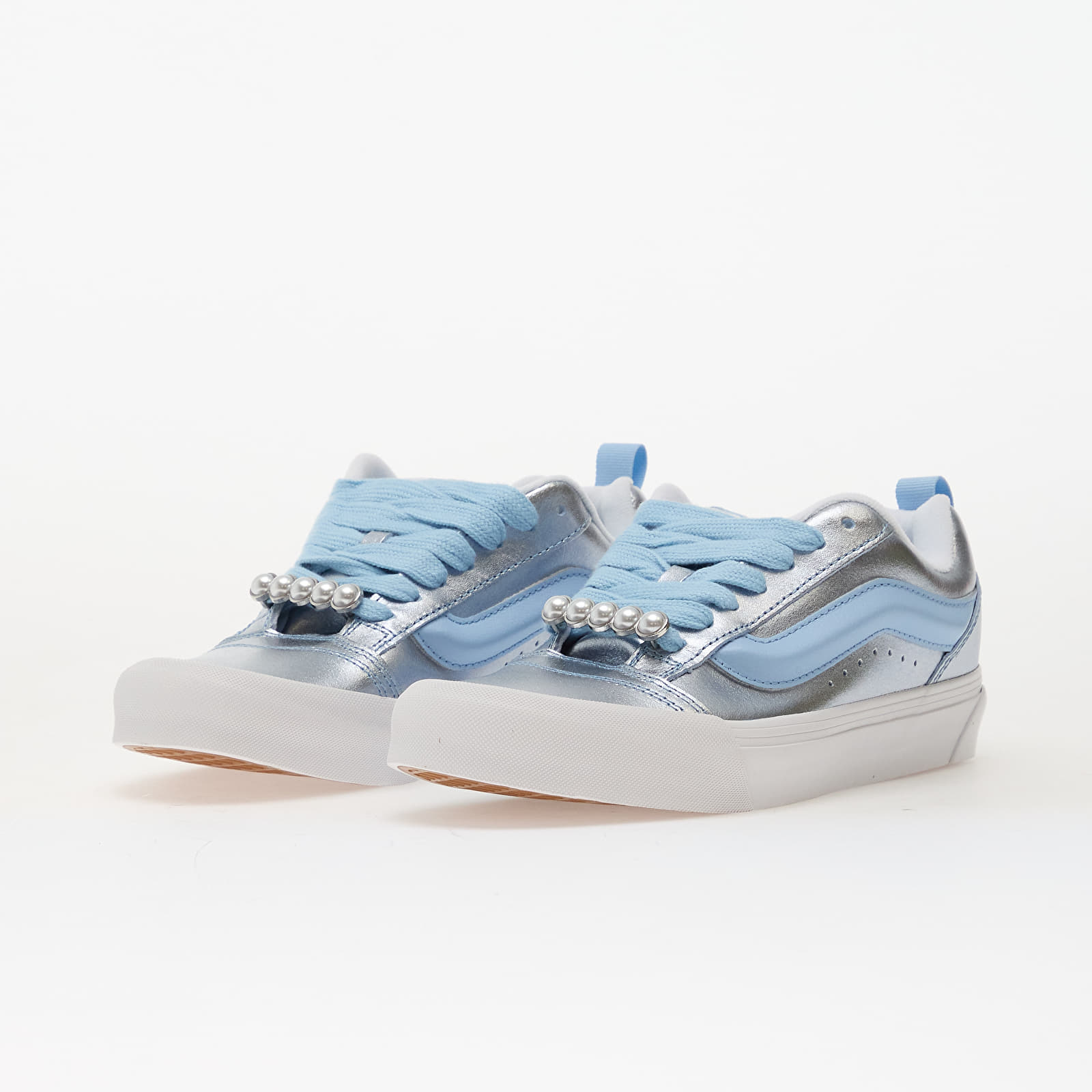Pánské tenisky a boty Vans Knu Skool Metallic Leather Cloud Blue