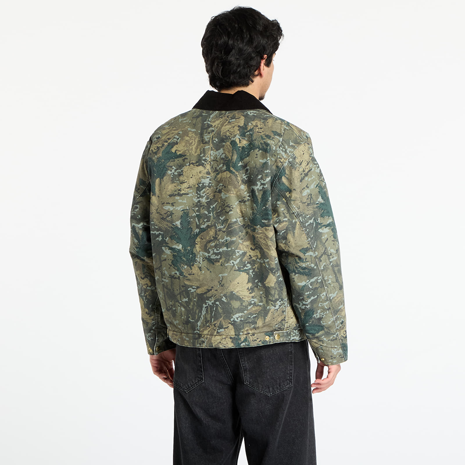 Muške jakne Carhartt WIP OG Detroit Jacket Camo UNISEX Combi/ Green/ Black Stone Washed