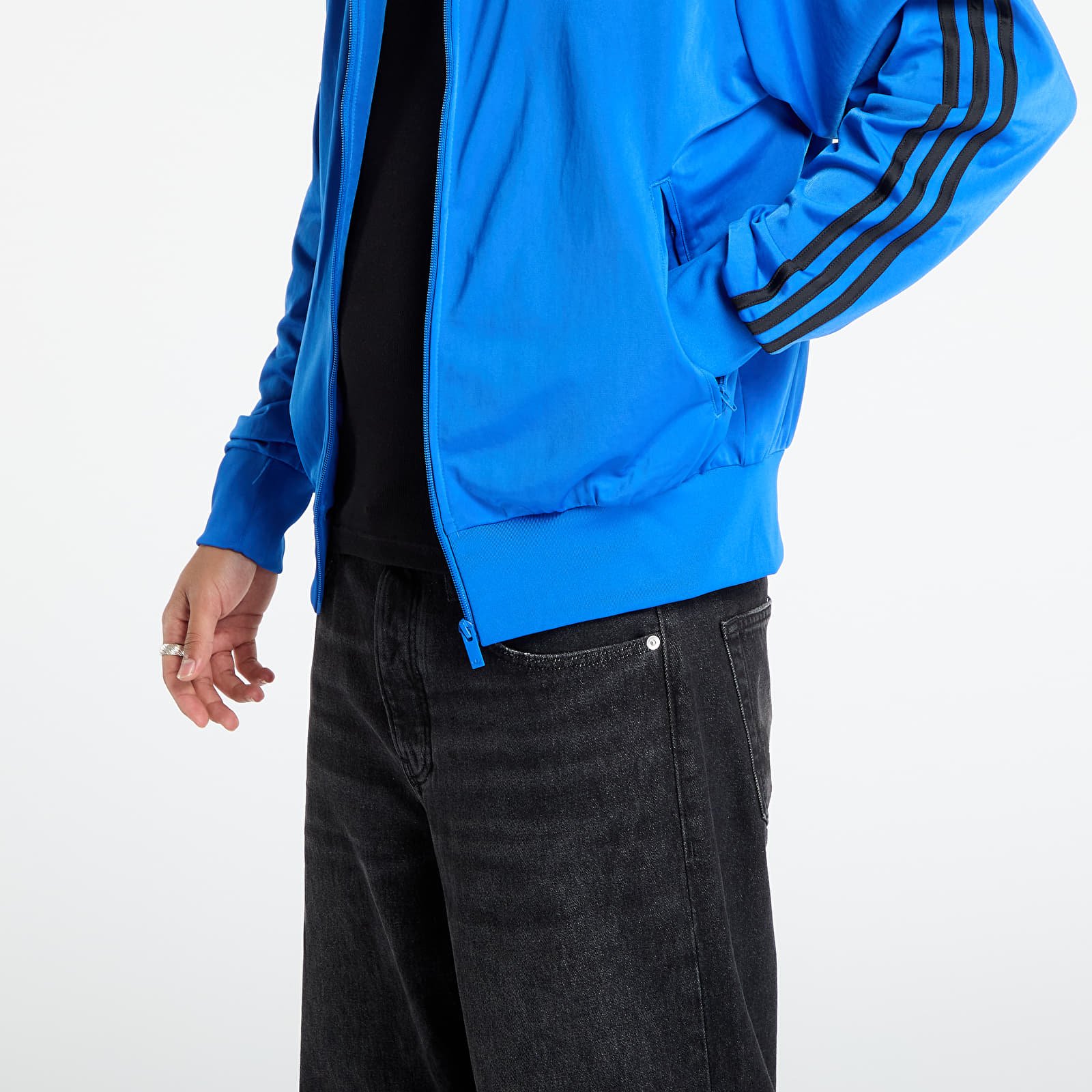 Pánské bundy adidas Adicolor Classics Firebird Track Top Blue