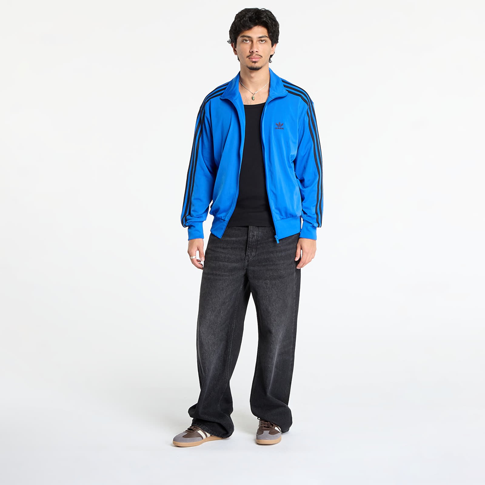 Pánské bundy adidas Adicolor Classics Firebird Track Top Blue