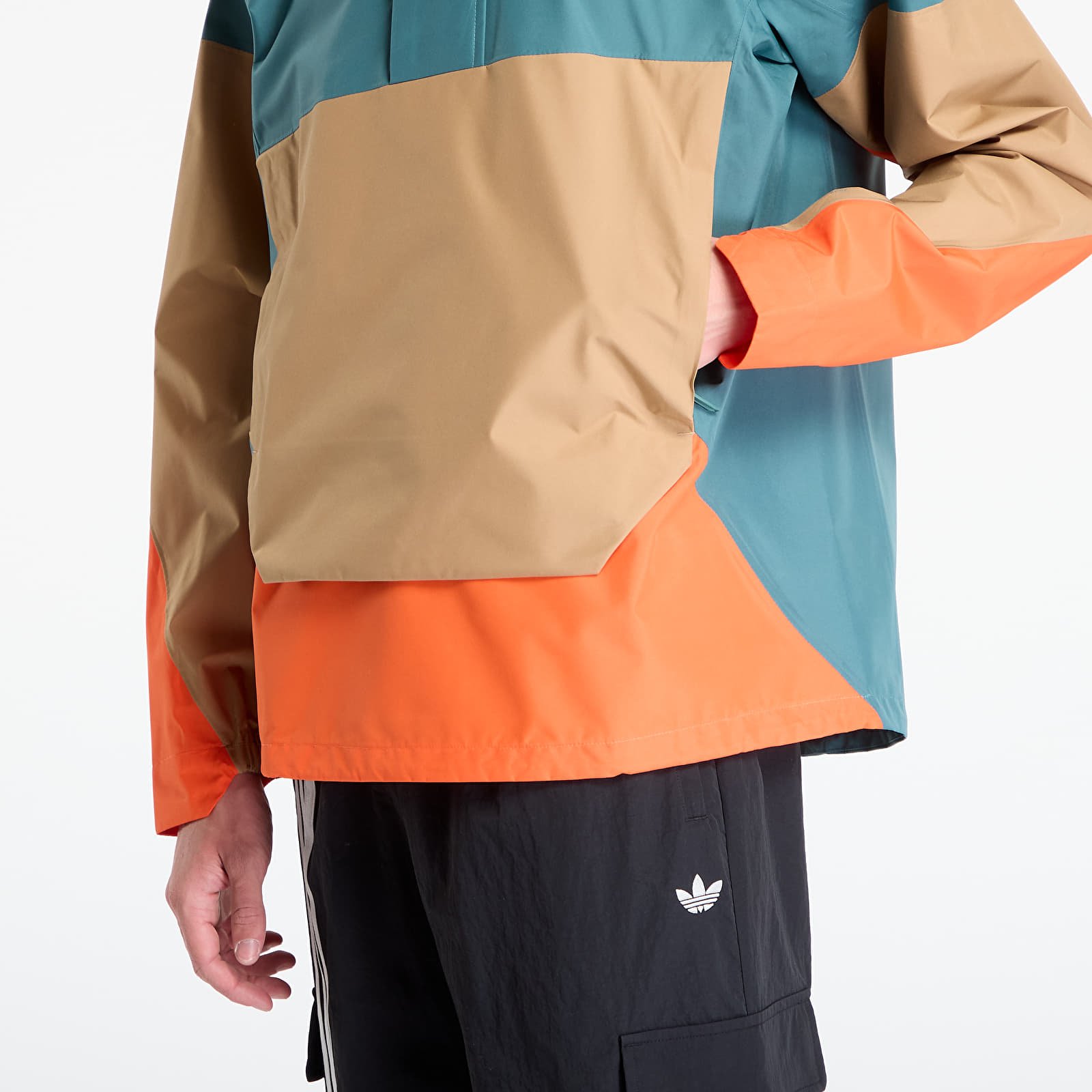 Pánské bundy adidas Terrex Xploric 2.5L Climaproof Anorak Preloved Teal