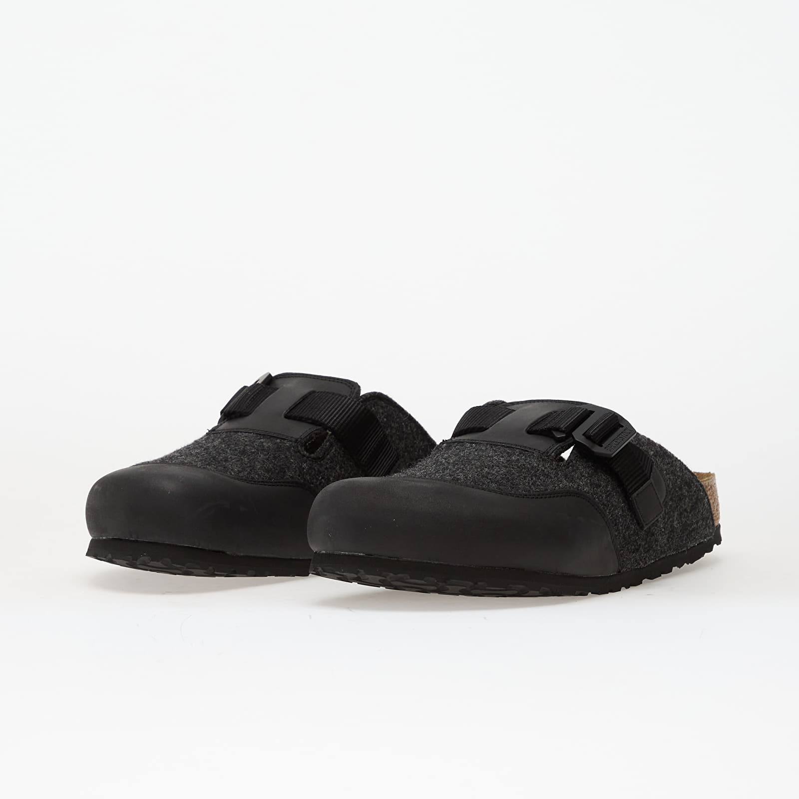 Pánské tenisky a boty Birkenstock Boston Nova Felt Leather/ Textile/ Felt Anthracite
