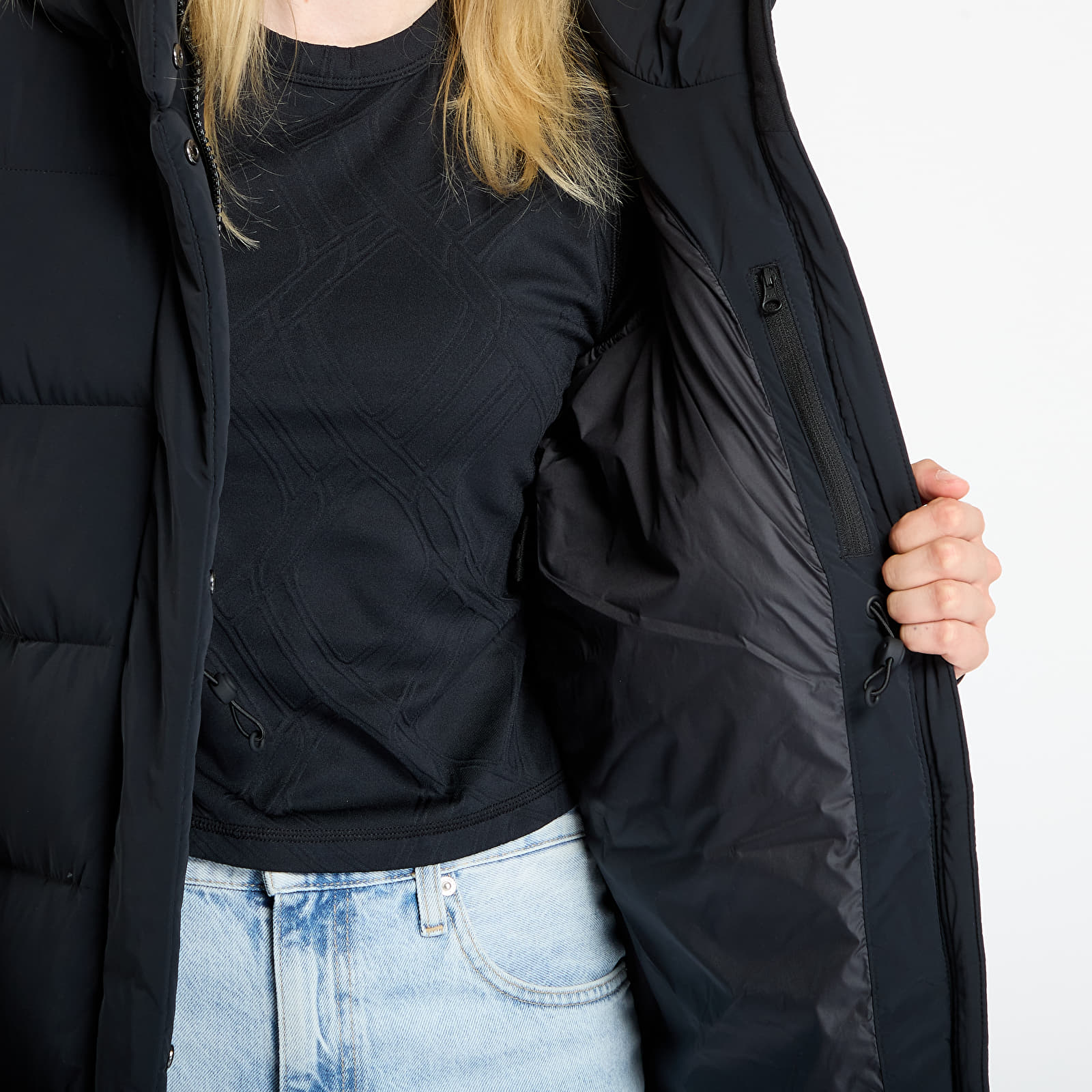 Жіночі пуховики Columbia Amaze Puff™ Long Hooded Jacket Black