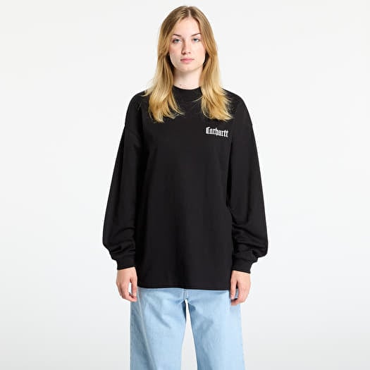 Carhartt WIP L/S Schooling Mockneck T-Shirt UNISEX Black/ Wax