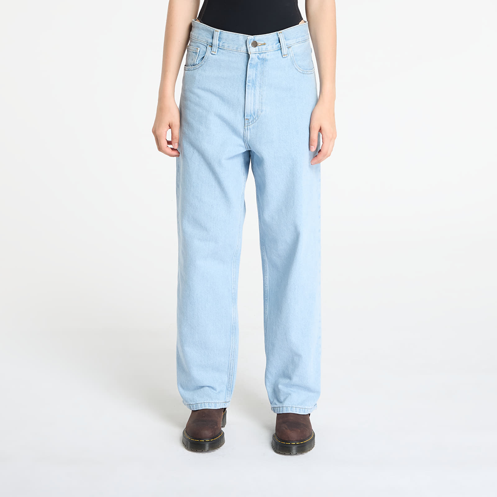 Jeans for kvinner Carhartt WIP W' Brandon Pant Blue Heavy Stone Bleached