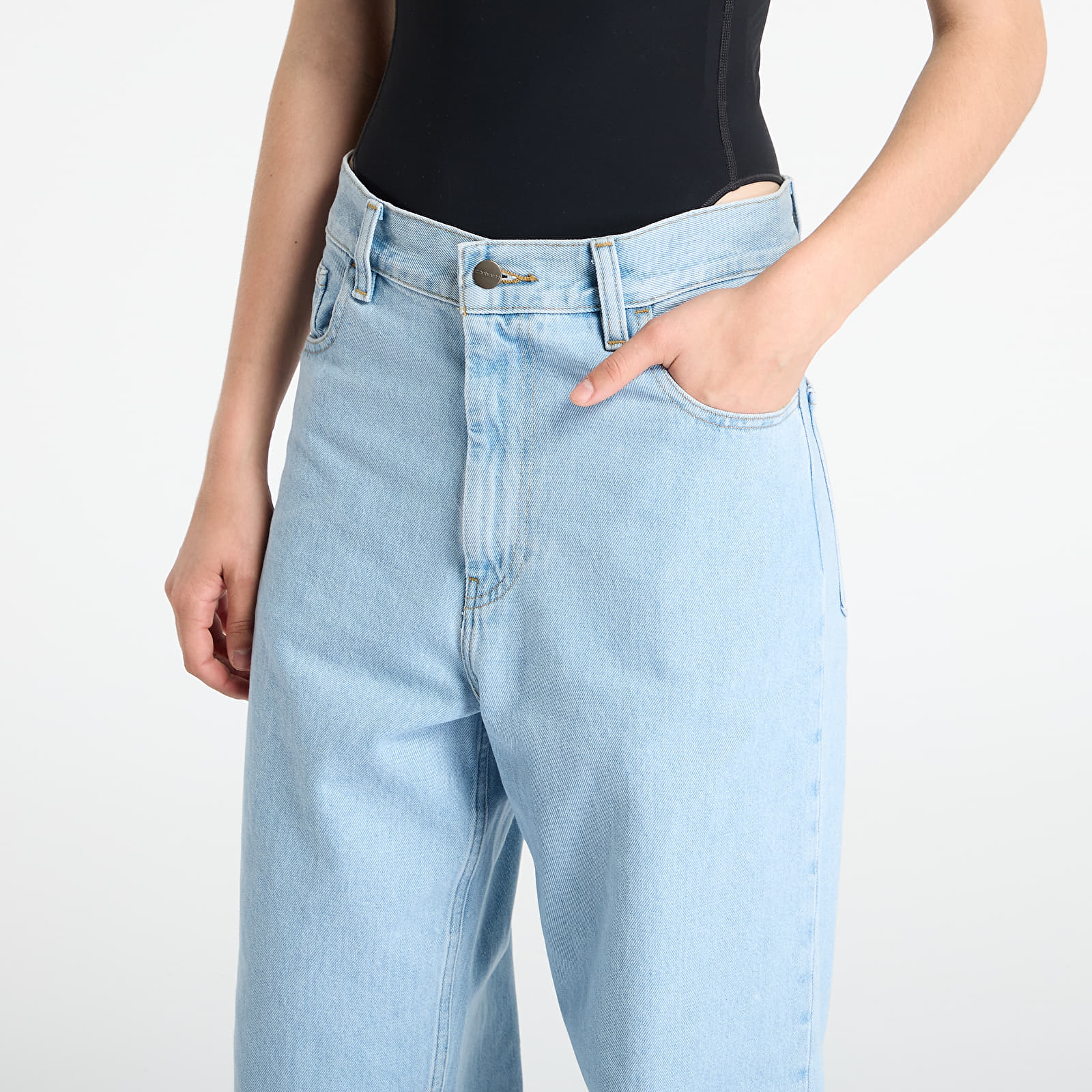 Jeans for kvinner Carhartt WIP W' Brandon Pant Blue Heavy Stone Bleached