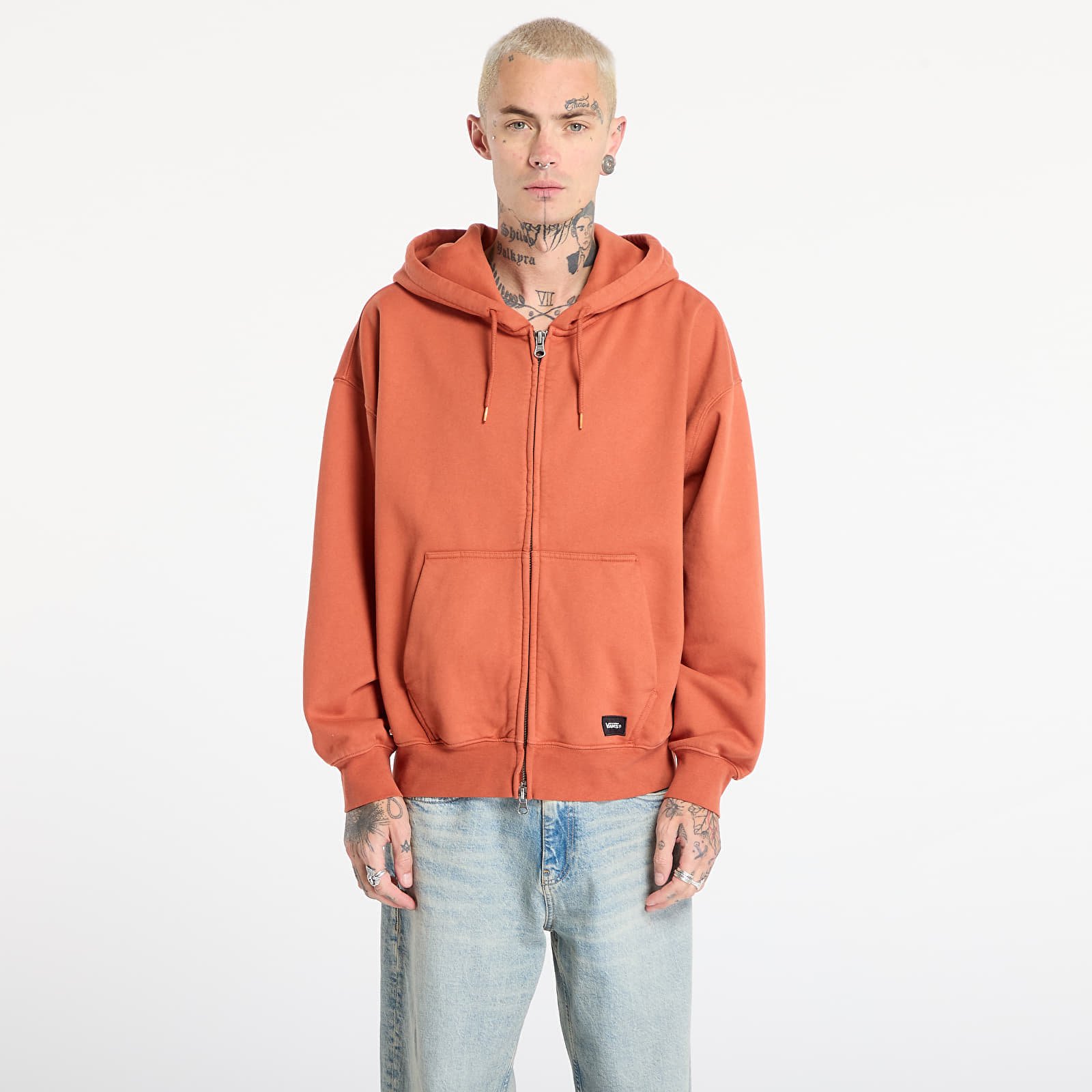 Sweatshirt Vans LX Zip Hoodie Burnt Orange M
