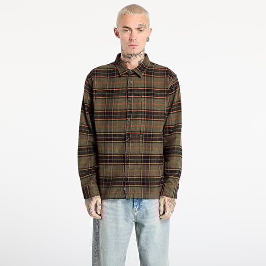 Hemd Vans LX Flannel LS Woven Shirt Grape Leaf/ Pari