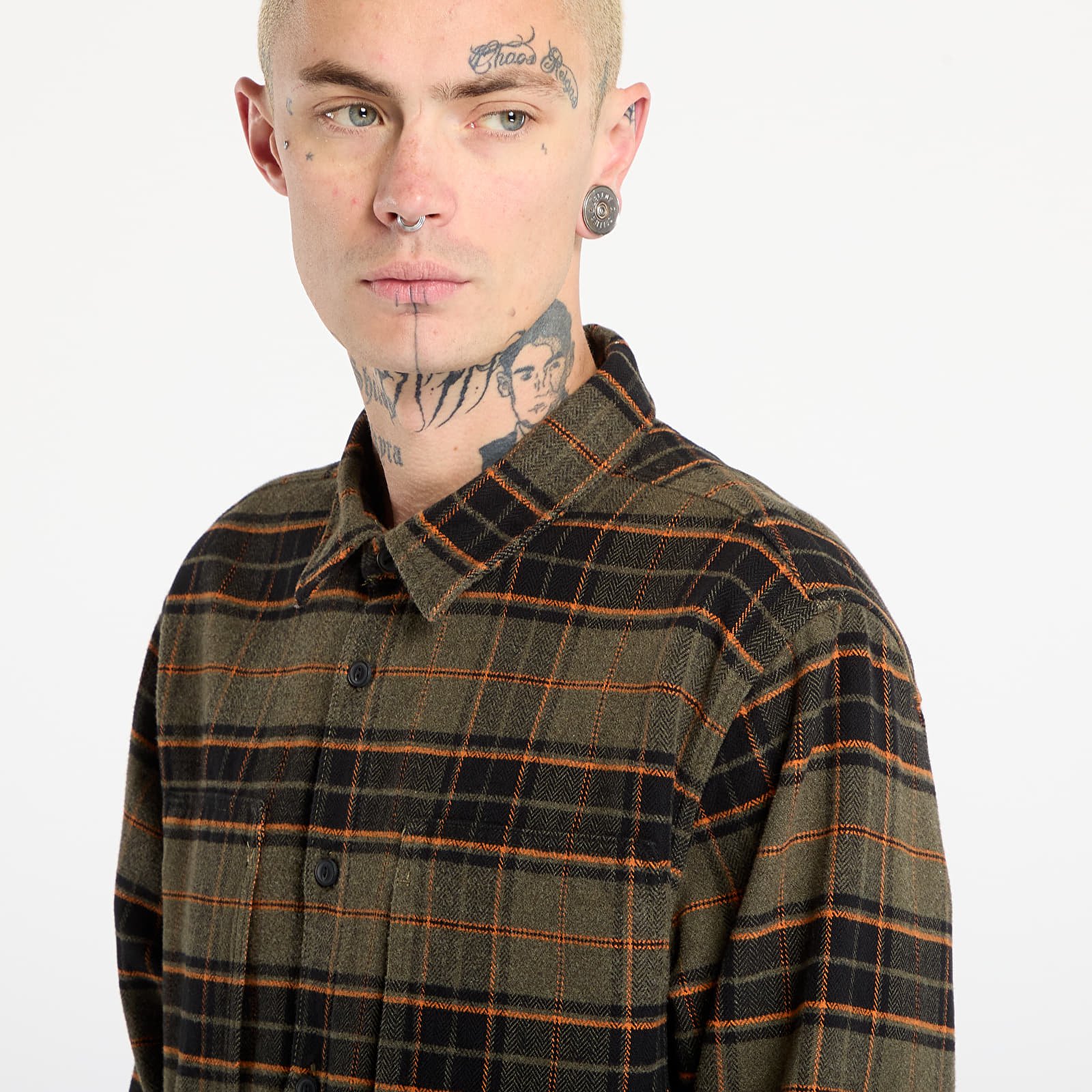 Herren-Hemden Vans LX Flannel LS Woven Shirt Grape Leaf/ Pari