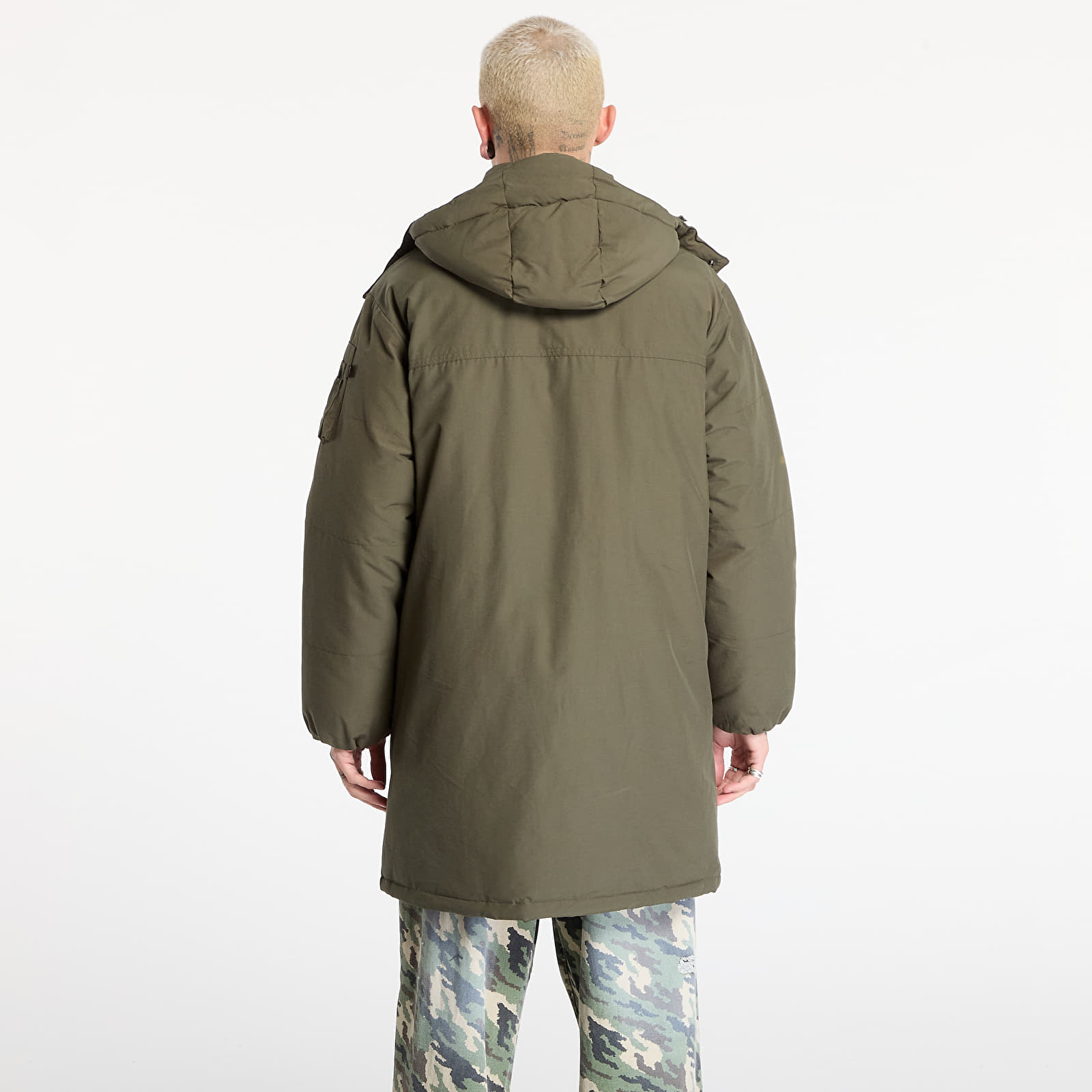 Jakker for menn Alpha Industries Puffer Parka Dark Olive