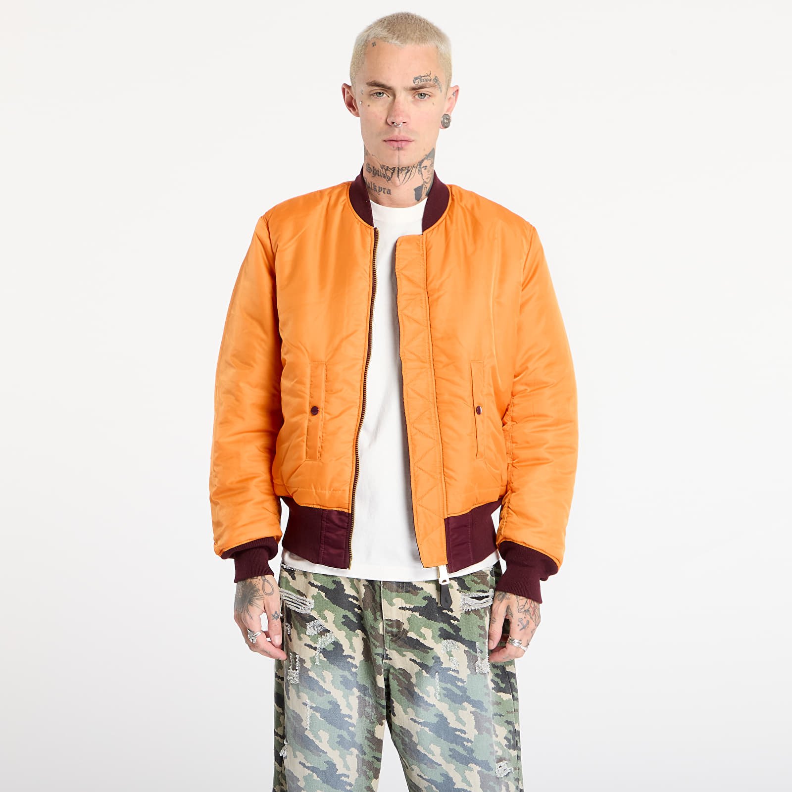 Jakker for menn Alpha Industries MA-1 Heritage Dark Cherry