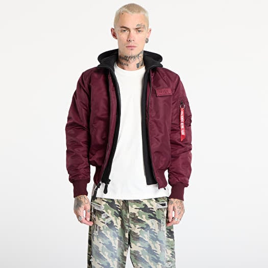 Jacke Alpha Industries MA-1 D-Tec Dark Cherry