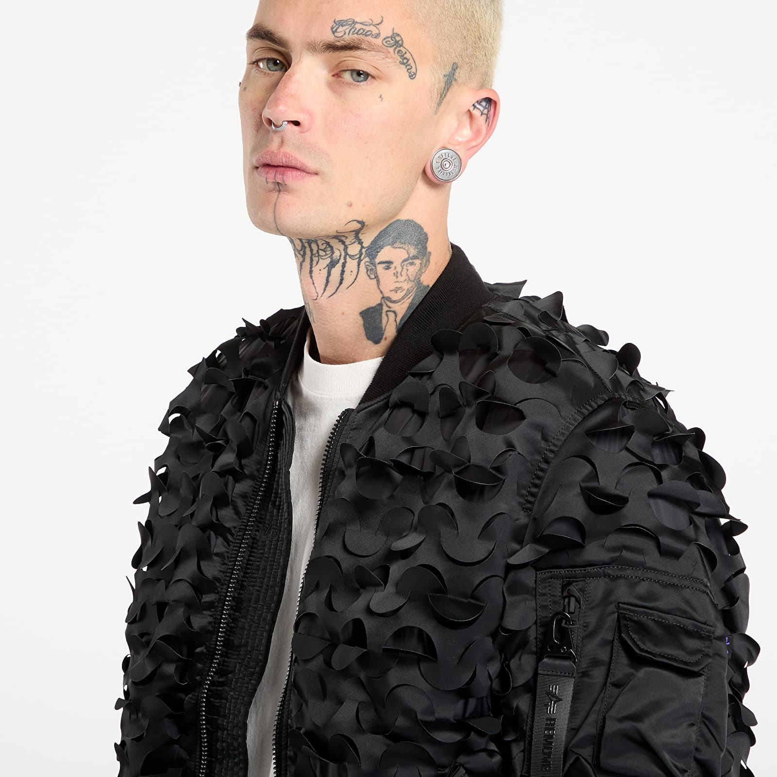 Jakker for menn Alpha Industries UV MA-1 ULCANS Flight Jacket Black