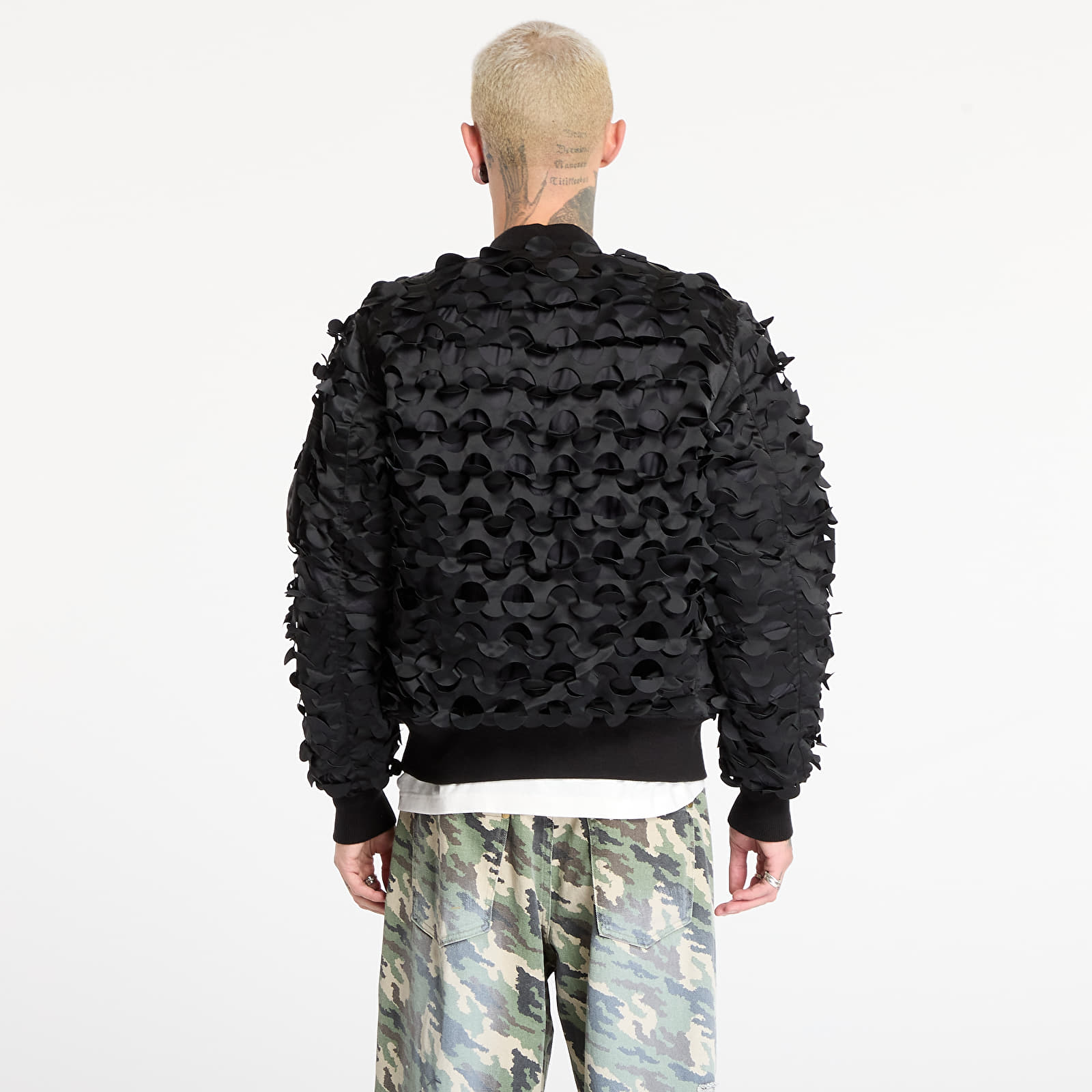 Jakker for menn Alpha Industries UV MA-1 ULCANS Flight Jacket Black