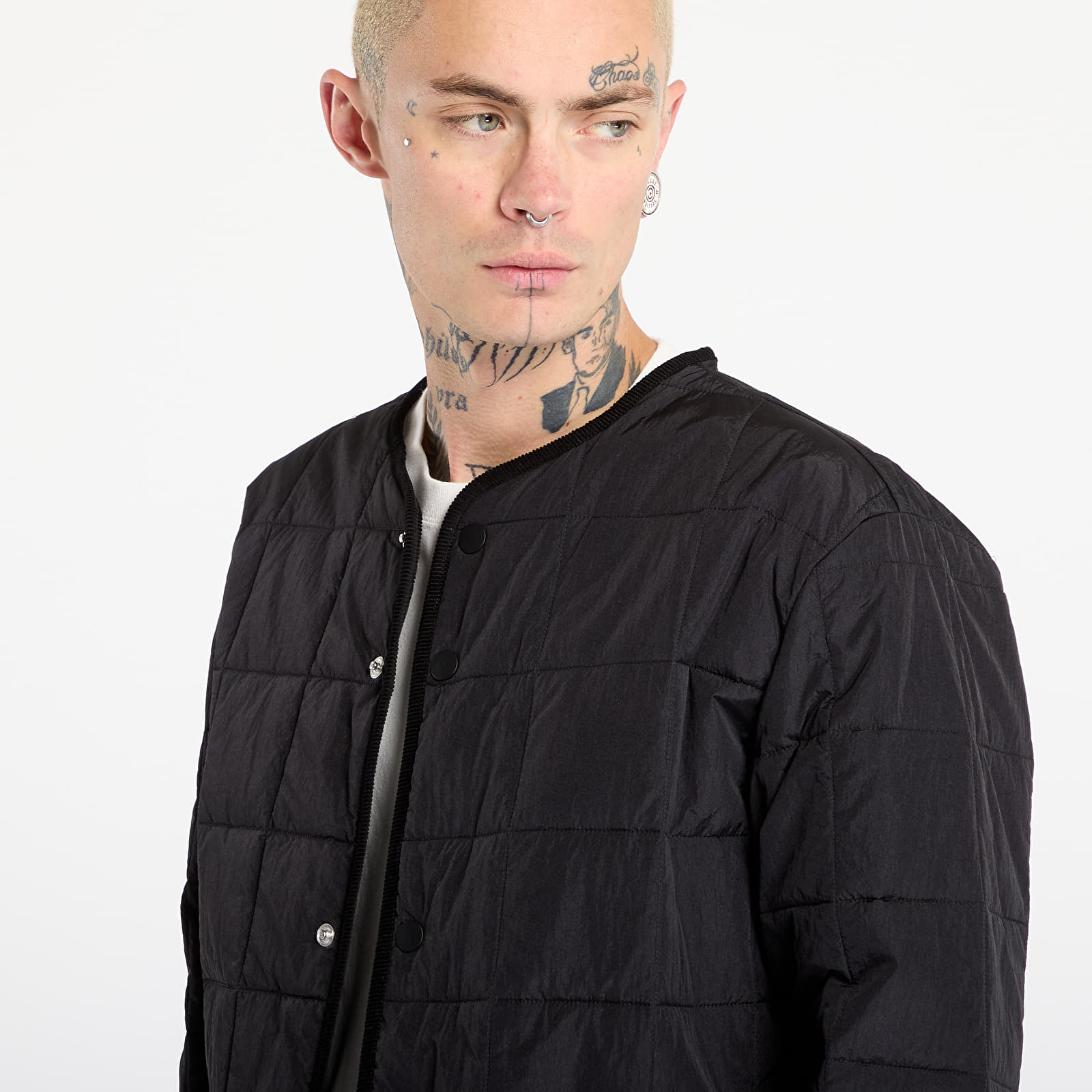 Pánské bundy adidas Originals Quilted Jacket Black/ Black