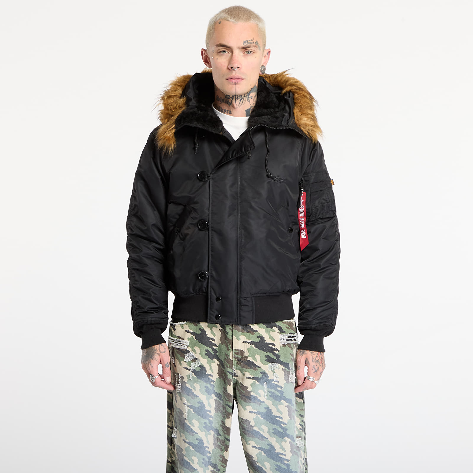 Jakker for menn Alpha Industries N-2B Heritage Black