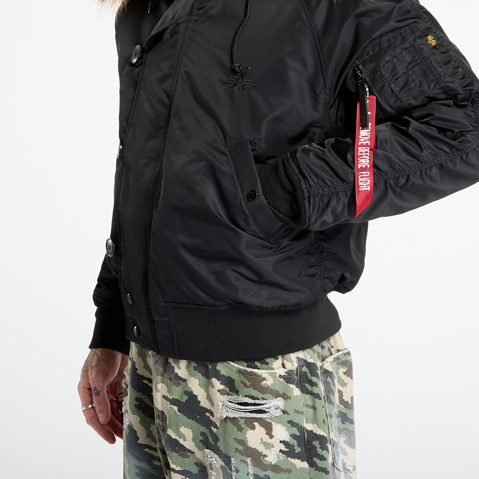 Jakker for menn Alpha Industries N-2B Heritage Black