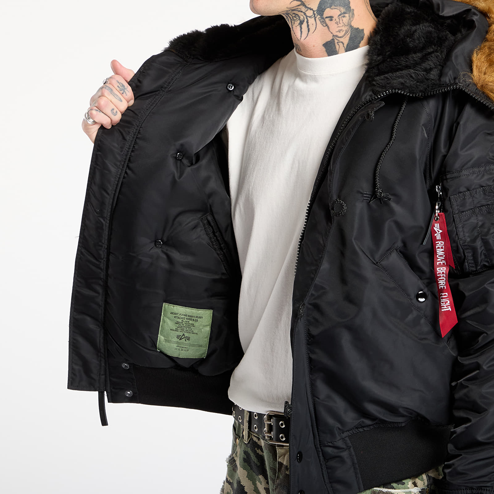 Jakker for menn Alpha Industries N-2B Heritage Black