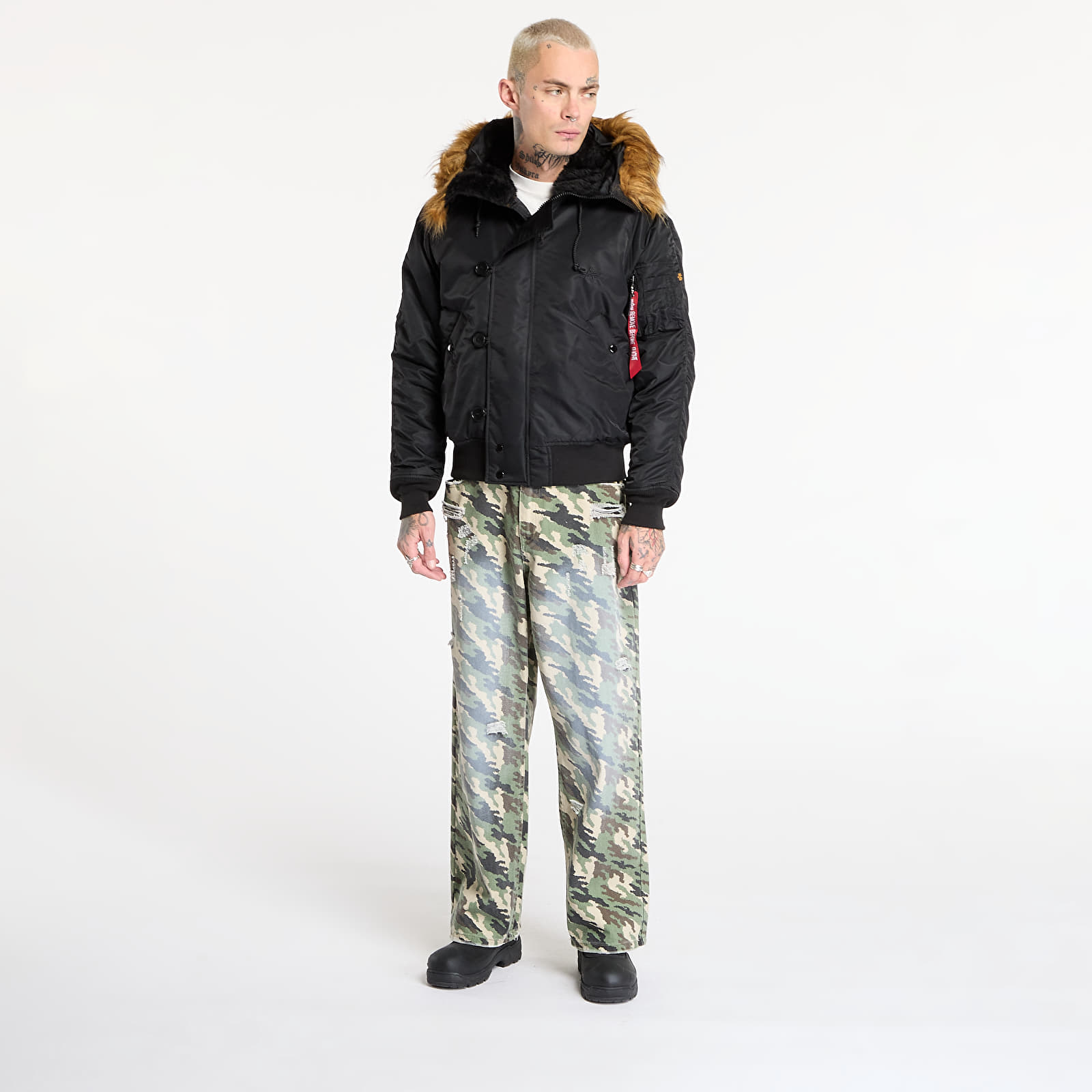 Jakker for menn Alpha Industries N-2B Heritage Black