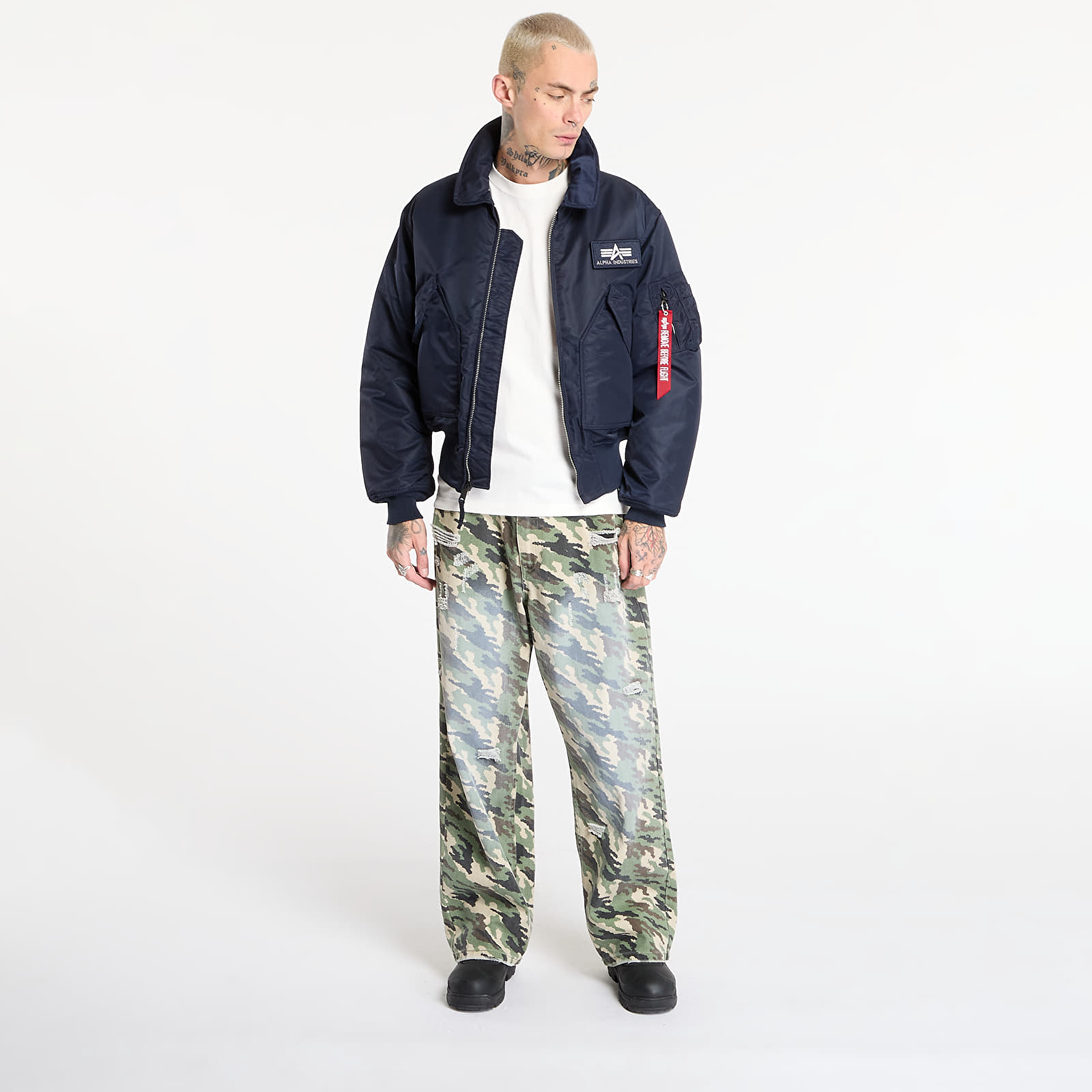 Pánské bundy Alpha Industries CWU-45 Heritage Rep.Blue