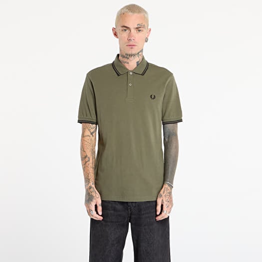 Särk FRED PERRY Twin Tipped Fred Perry Shirt Lrlwrthgreen/ Blk