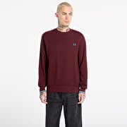 FRED PERRY Crew Neck Sweatshirt Oxbld/ Ecr/ Crtblu